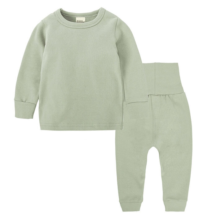 Spring Autumn Children Pajama Suit Cotton Warm Kids Clothes - Image 10