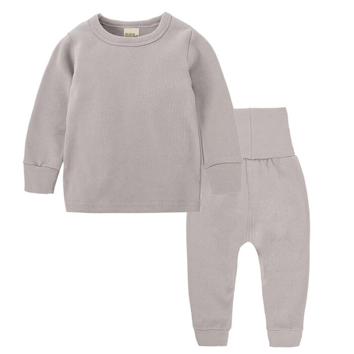 Spring Autumn Children Pajama Suit Cotton Warm Kids Clothes - Image 9