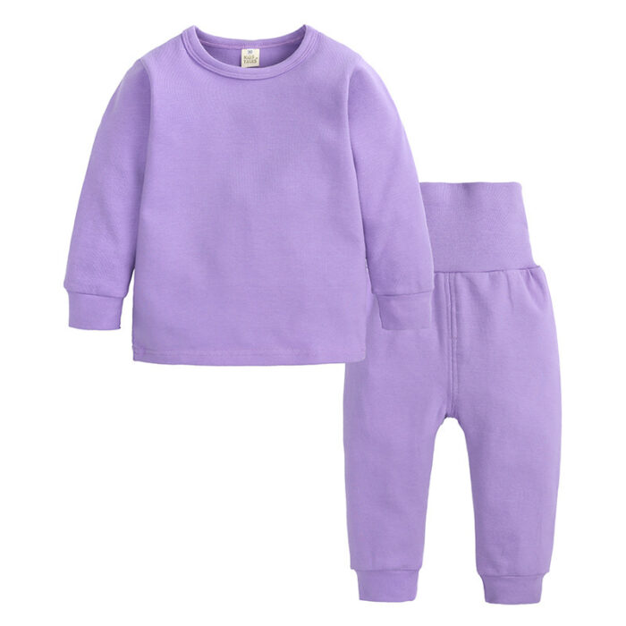 Spring Autumn Children Pajama Suit Cotton Warm Kids Clothes - Image 6