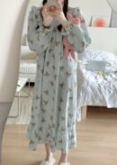 Long Sleeved Pullover Plaid Pajamas For Women
