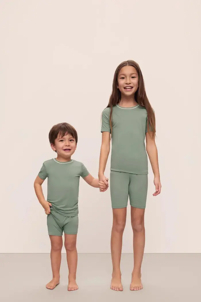 Kids TENCEL Modal Unisex Short PJ Set - Image 2