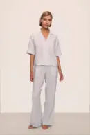 Nautico Relaxed Short Sleeve & Pant PJ Set
