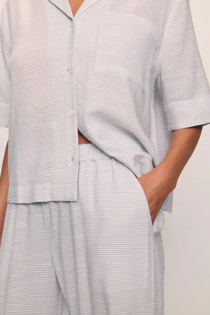 Nautico Relaxed Short Sleeve & Pant PJ Set - Image 2