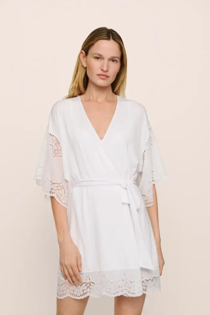 Celestia Lace Robe – White Whisper - Image 2