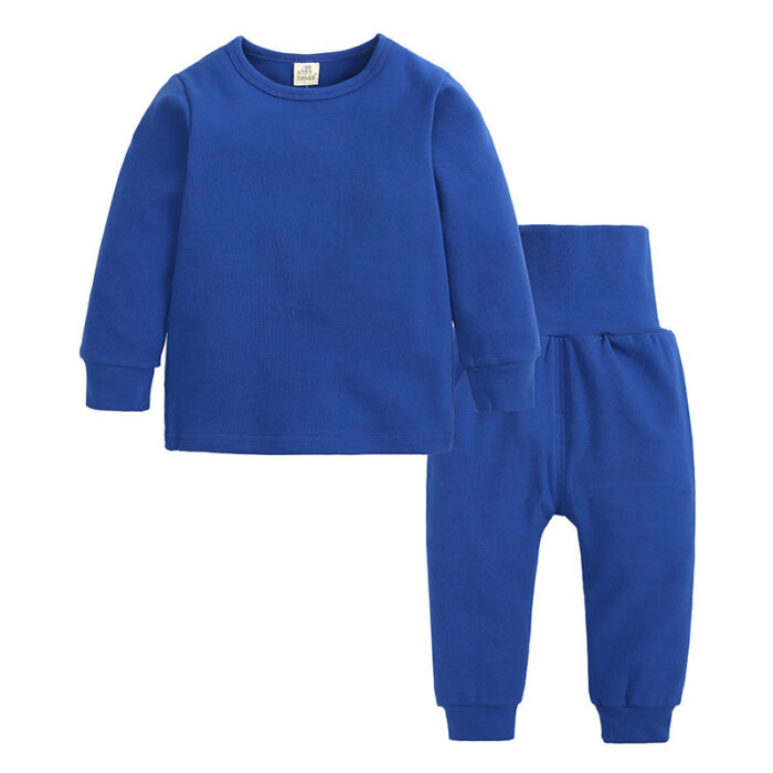 Spring Autumn Children Pajama Suit Cotton Warm Kids Clothes - Image 8