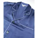 Classic Navy Satin Pajama Set