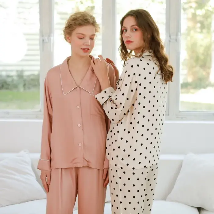 Floral Viscose Pajama Set - Image 4