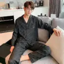 Classic Gingham Short Pajama Set for Men