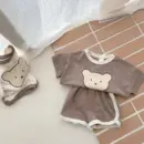 Baby Bear Print Summer Pajama Set