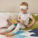 Toddler Cartoon Print Short-Sleeve Pajama Set
