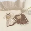 Baby Bear Print Summer Pajama Set