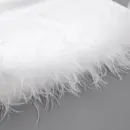 Elegant Feather-Trim White Cami Top