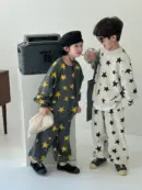 Kids Long-Sleeve Star Print Loungewear Set