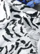 Zebra Print Satin Pajama Set