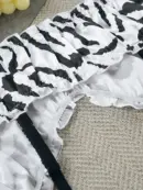 Zebra Print Satin Pajama Set